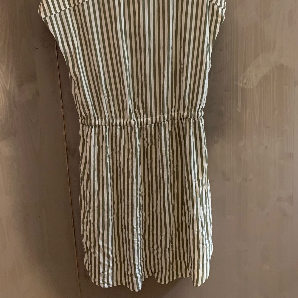 h&m shirtdress sz 10 new green/white - Picture 2 of 3